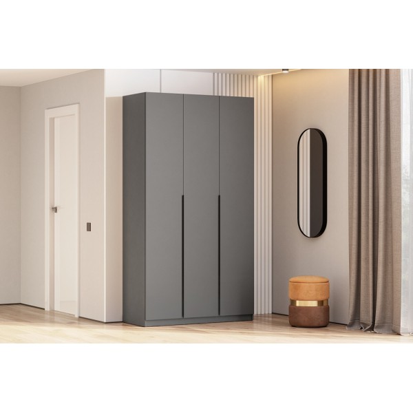 Шкаф 3-х створчатый ШК-5 1200 Графит (SV-Мебель) в Луганске, ЛНР